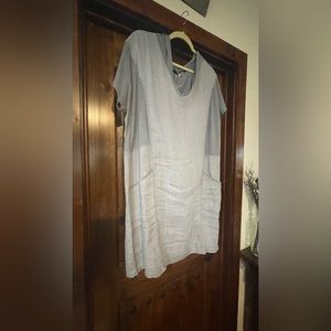 XCVI Dress • XL • unlined hooded dress • gray